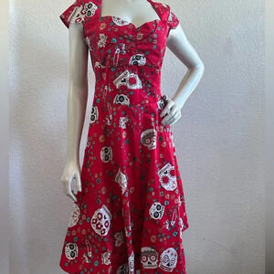 Sugar Skulls Flower Dress size M